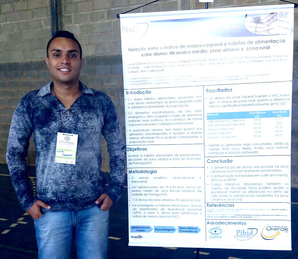 Participante do PIBID apresenta pôster em evento de Educação Física