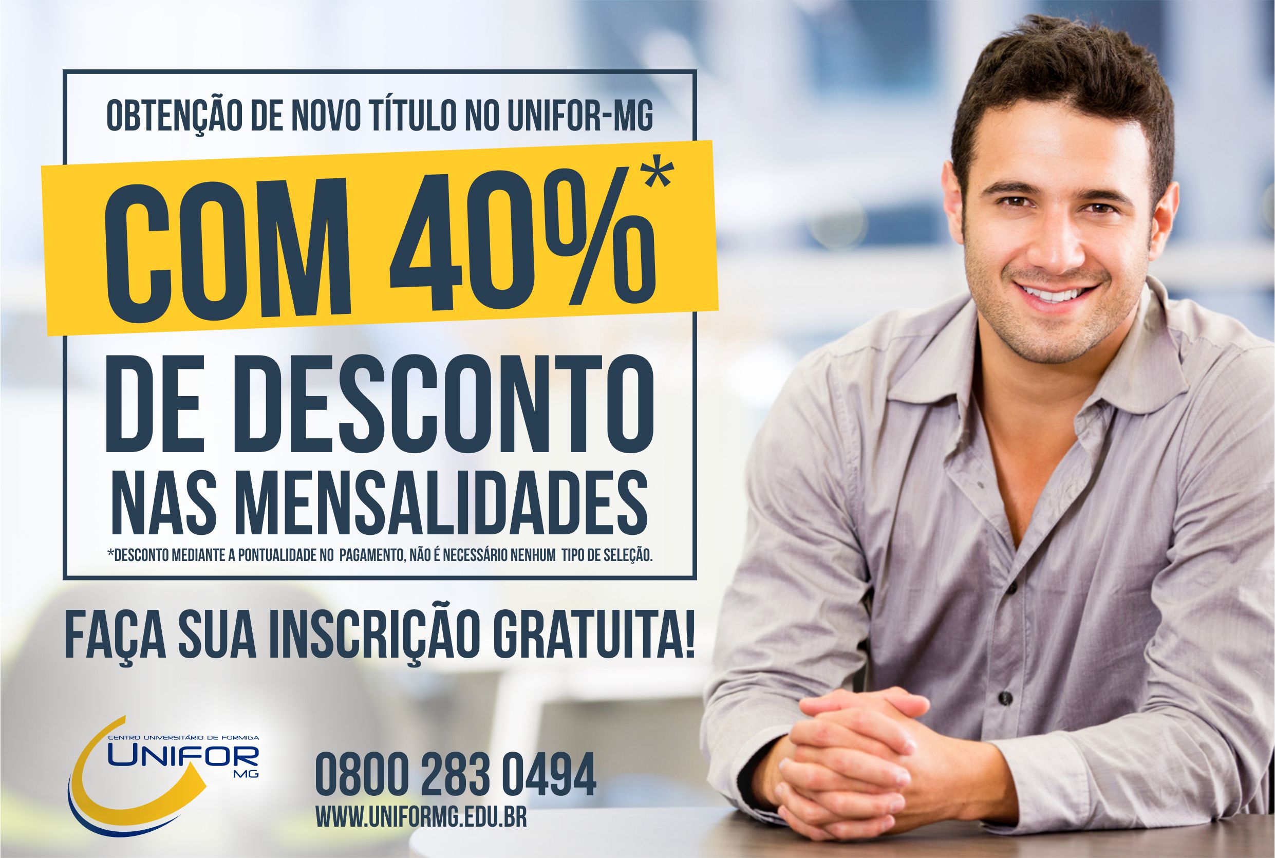 INSCRIÇÕES ABERTAS PARA OBTENÇÃO DE NOVO TÍTULO