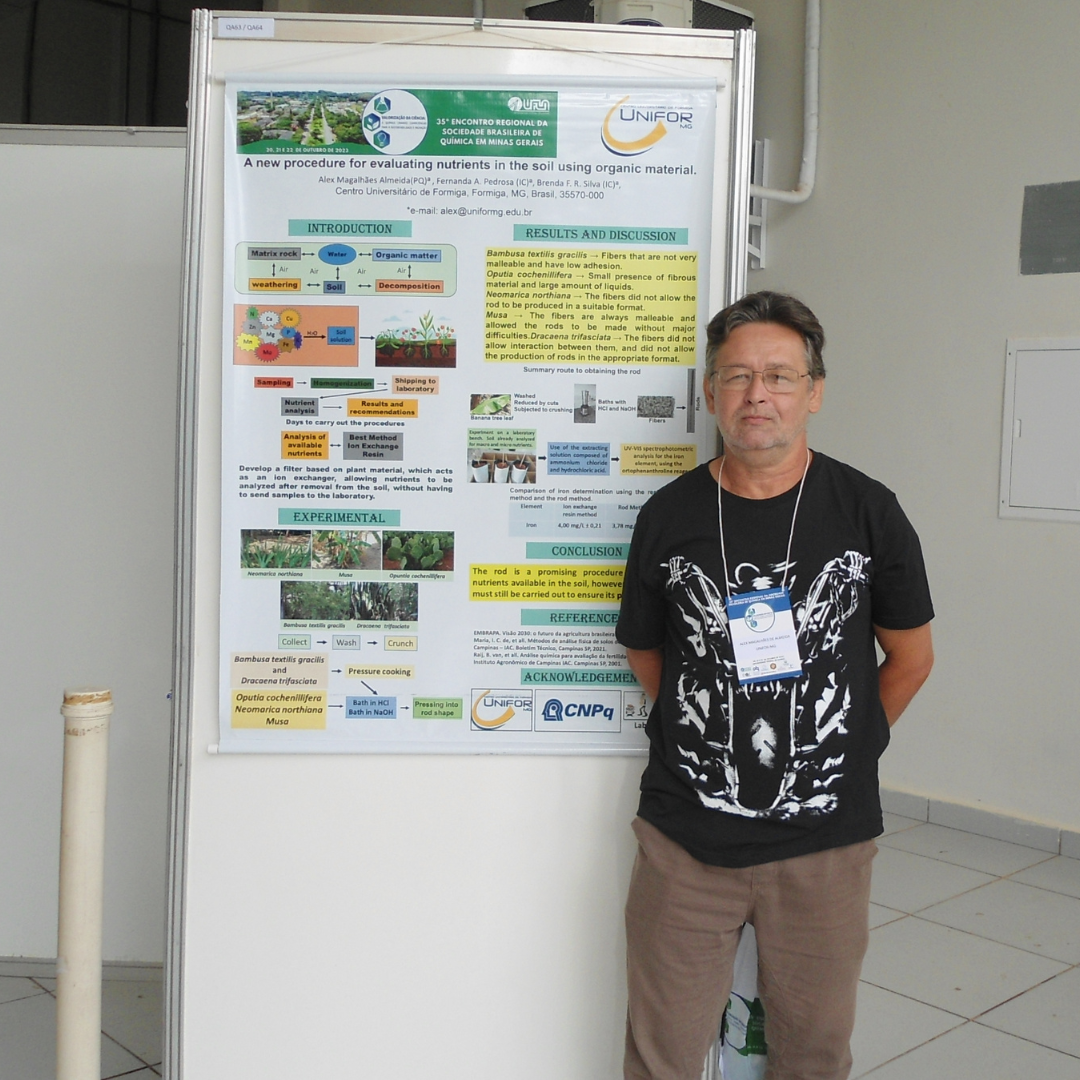 ALUNA E PROFESSOR DO UNIFOR-MG APRESENTAM TRABALHOS DE INICIAÇÃO CIENTÍFICA EM LAVRAS