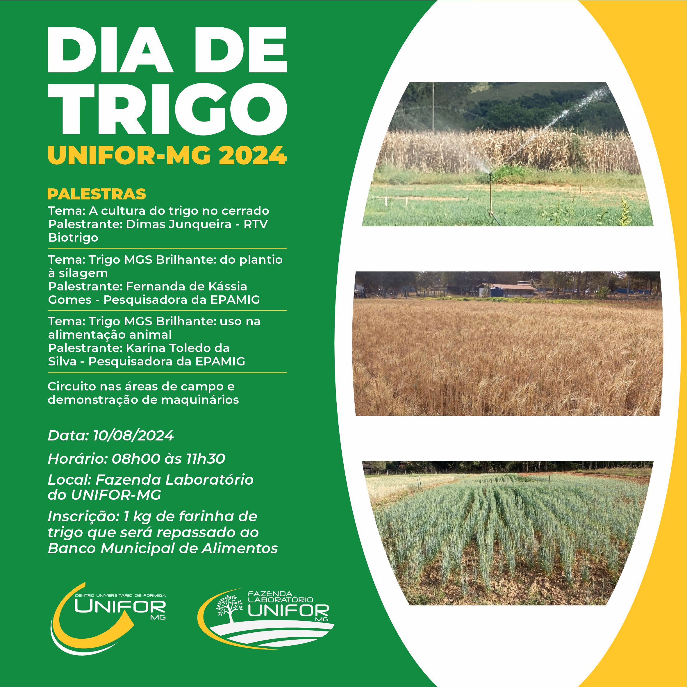 FAZENDA LABORATÓRIO RECEBE O DIA DE TRIGO 2024
