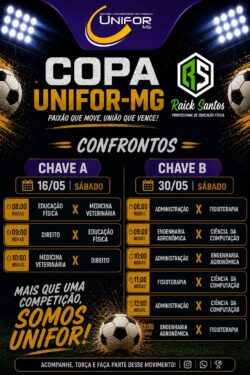 COPA UNIFOR-MG PROMOVE INTEGRAÇÃO E ESPÍRITO ESPORTIVO ENTRE OS CURSOS